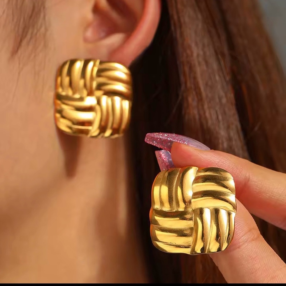 18k gold plated stainless steel Earrings